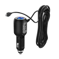 【在庫セール】2.4A+1A ドライブレコーダー用電源ケーブル 12V/24V シガー電源ケーブル 二つのUSBポート シガーソケット充電器 miniUSB YFFSFDC ドライブレコーダー/GPS/タブレット/車載冷蔵庫/スマホなどに対応