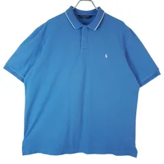 ポロゴルフラルフローレンPolo Golf Ralph Lauren半袖ポロシャツポニーロゴ刺?ワンポイント水色ライトブルー襟ライン鹿の子athleticfitアスレチックフィットvintageヴィンテージ40206