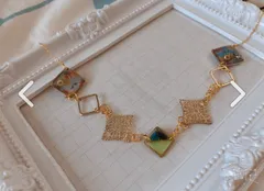 スクエア型ネックレス