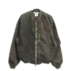 REMI RELIEF (レミ レリーフ) ×BEAMS ビームス ナイロンフライト MA-1 ジャケット  ナイロン66ムラ染め迷彩 カーキ RN18229074Bのサムネイル