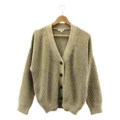 【美品】  DEMYLEE / デミリー | コットン オーバーシルエット ニット カーディガン | M | ベージュ | レディース