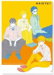 【中古】クリアファイル A.烏野1年生 A4クリアファイル 「ハイキュー!!」