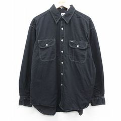 XL/古着 ギャップ GAP　長袖 ブランド シャツ メンズ 00s 大きいサイズ コットン 黒 ブラック 24aug29 中古 トップス