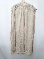 ◇ ⊂ SM2 サマンサ モスモス ゆったり ノースリーブ 膝下丈 ワンピース サイズF ベージュ系 レディース E  【1507160013875】