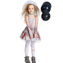 キッズ 子供 ハロウィン コスチューム ホラー風 ゾンビ 花嫁 吸血鬼 魔女 仮装 レディース パーティー用 ステージ衣装