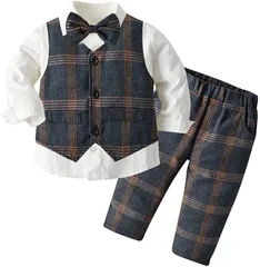 しあわせ倉庫 キッズ テイストフル フォーマル 男の子 スーツセット おしゃれ 子供服(80)