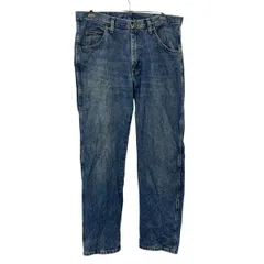 Wrangler デニムパンツ W34 インディゴブルー ラングラー ジップアップ メキシコ製 アメカジ ジーンズ 古着卸 アメリカ仕入 2507-577