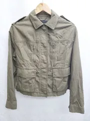 ◇ ⊂ BANANA REPUBLIC バナナリパブリック ミリタリー 長袖 ジャケット サイズXS カーキ系 レディース メンズ P  【1409250042096】