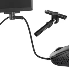 【数量限定】ケーブル マウスバンジー ホルダー 有線マウスサポート マイクロバンジーES 超コンパクトサイズ Gears モニター下部に貼付 国内正規品 Gaming (1個入り) Pulsar ブラックのサムネイル
