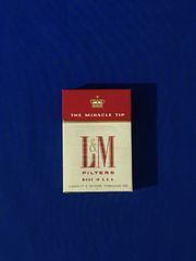 B1232c●【たばこ パッケージ】 「L&M」 LIGGETT & MYERS 煙草 タバコ シガレット 空箱 アメリカ製 ヴィンテージ レトロ