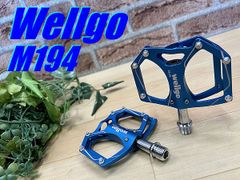 Highly Recommended!! Excellent Condition!! Wellgo M194 PEDAL 243g Wellgo Aluminum CNC Low Profile Flat Pedals with Spike Pins Blue Road, Mini Velo, Cross, Fixed Gear, MTB Combined Shipping Available!! M-781