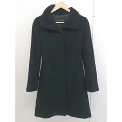 ■ ◎ BUONA GIORNATA ボナジョルナータ ウエストベルト付き 長袖 コート サイズM ブラック レディース  【中古】 【1201040001432】