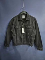 ZARA(ザラ) スカルストーン 黒 メンズ セミオーバーサイズ 100 デニムジャケット