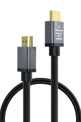 【特価商品】曲げに強い プレミアム ナイロンメッシュ 1m 4K・2K ケーブル 【Premium HDMI(R) Cable規格認証済み】 HDMI アルミコネクタ 18Gbps ARC エレコム テレビ・パソコン・ゲーム機など対応 黒 ECDH-HDP10