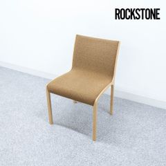 【展示品】ROCKSTONE ロックストーン COMA-ISU side chair コマイス サイド チェア ダイニング アームレス ファブリック ベージュ 岩倉 榮利 定価8万【1】