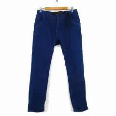 カンゴール KANGOL ジップファイブ ZIP FIVE 別注 パンツ ジョガーパンツ クライミングパンツ スリム ストレッチ M インディゴブルー レア 希少のサムネイル
