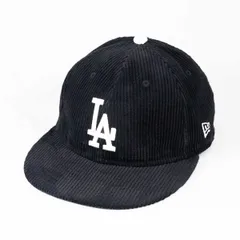 【ニューエラ正規品】ニューエラ New Era® NEW ERA® 帽子 キャップ RC 9FIFTY レザーストラップ Corduroy コーデュロイ ロサンゼルス・ドジャース ブラック(商品番号：14667635)