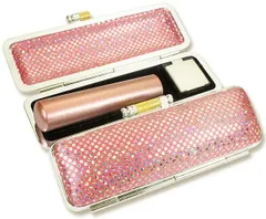 実印 女性 印鑑 はんこセット メタリック天然本水牛 ピンク 印鑑セット ケース付き 銀行印 実印 13.5mm アタリ シール 印鑑ケース ピンク ミルキーウェイ 朱肉付き 旧字 特殊文字 作成 OK おしゃれ 女性 プレゼントやギフト 成人祝い