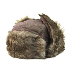 ☆ Brown ☆ コーデュロイ フライト キャップ イヤー フラップ キャップ Well-Tailored ウェルテイラード 耳あてキャップ フライトキャップ フラップキャップ コーデュロイ 帽子 耳付き レディース あたたかい 防寒対策 男女兼用