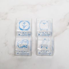 【フォローで10%オフ】（単品）透明スタンプ「氷印」小サイズ オハナ / オンナノコ / ペギニーズ / ポメラニアン 東出桂奈 キングジム _