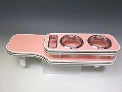 MK53Sスペーシア（17/12～） フロントテーブル　ピンク　WHｘフルメッキ 携帯左