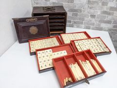 雀牌　中国　アンティーク　骨牌　竹　美術品　付属あり 雀牌 中国 アンティーク 骨牌 竹 美術品 付属あり - メルカリ