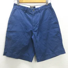 G■ポロラルフローレン/POLORalphLoren ハーフパンツ/コットン【30】青系/men's/96【中古】■