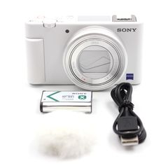 ■極上品■ SONY ZV-1 ボディ ホワイト VLOGCAM Vlog用カメラ ウィンドスクリーン付属 コンパクトデジタルカメラ ソニー