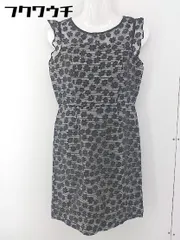 ◇ BE RADIANCE ビーラディエンス 花柄 ノースリーブ ミニ ワンピース サイズF ブラック レディース  【1106110001414】