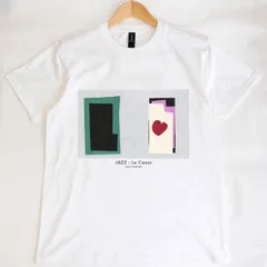 Le Coeur 心 こころ クール ジャズ アンリ・マティス 半袖 Tシャツ ホワイト GILDAN(ギルダン) 5.3オンス 男女兼用【RAF】Heart / Henry Matisse S/S TEE 54
