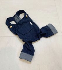 犬の服　デニムオーバーオール