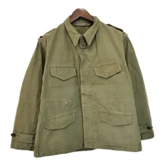 50年代 フランス軍 M-47 フィールドジャケット ユーロ ミリタリー オリーブ(メンズ 26相当)中古 古着 T8540