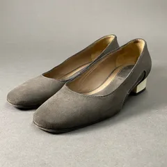 5c3 MARNI マルニ スエードレザー パンプス 35 グレー ブラウン シューズ イタリア製 SHOES MADE IN ITALY 冬のサムネイル