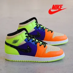 2024年最新】nike air jordan 1 mid se vivid greenヘビ柄 amiparis t