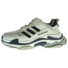 balenciaga×adidas トリプルエスレースアップスニーカー 36 バレンシアガ×アディダス トリプルS メッシュ×レザー スニーカー