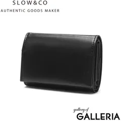 SLOW&CO ブラックレザー折り財布　美品。 2025年最新】SLOW メンズ 折り財布の人気アイテム - メルカリ