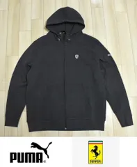 新品 PUMA×フェラーリ フーデッド スウェット ジャケット XL グレー 597925-03 スウェット パーカー