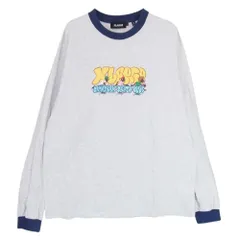 エクストララージ X-LARGE Ｔシャツ ロゴ ロングスリーブ Tシャツ カットソー グレー系 L【中古】