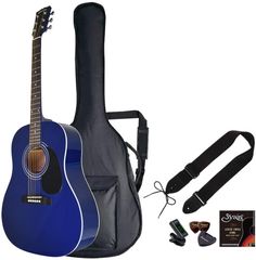 新品 アコースティックギター 入門セット JG10 ブルー 青色 初心者用 JG-10