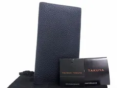 □極美品□ MAISON TAKUYA メゾンタクヤ レザー 二つ折り 長財布  
