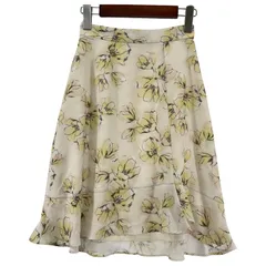 PROPORTION BODY DRESSING プロポーションボディ ドレッシング フラワープリントスカート size1/ホワイト系