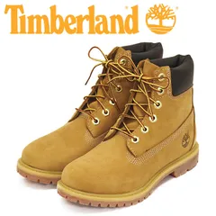 Timberland (ティンバーランド) 10361 6in PREM WP BT 6インチプレミアムウォータープルーフブーツ レディース Wheat Nubuck TB308 tb US7-約24.0cm