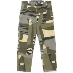 CARHARTT WIP DOUBLE KNEE PANT CamoMend カーキ I029196