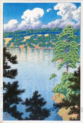 絵画 油絵 画家 早川周一 肉筆真画 F8 風景画 攻橋と渓流 - メルカリ