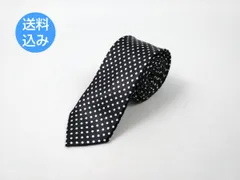 ナロータイ 細身ネクタイ ブラック 白ドット 全長約144cm 最大幅約5cm スタイリッシュなビジネス フォーマル カジュアルシーンに最適 スリムなシルエットが特徴のメンズ ネクタイ ファッションアイテムとして普段使いにもおすすめ
