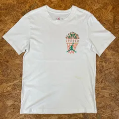 NIKE AIR JORDAN プリントTシャツ M ホワイト ナイキ ジョーダン バスケット 半袖 ユーズド USED 古着