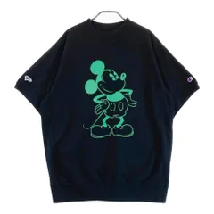 サイズ：X-LARGE BEAMS GOLF ビームスゴルフ ×CHAMPION ×Disney 半袖スウェットトレーナー  ブラック系 [240101464181] ゴルフウェア メンズ ストスト