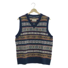 BEAMS PLUS / ビームスプラス | ×gim ジム / フェアアイル柄 ウールニット ベスト | L | マルチカラー | メンズ