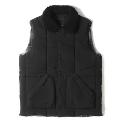NEIGHBORHOOD ネイバーフッド ベスト サイズ:XL 00s 60/40クロス 裏地チェックウール 中綿 ベスト Hunt Mountain / CN-Vest ブラック グレーチェック 黒 アウター ジャケット ブルゾン【メンズ】のサムネイル