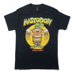 MASTODON 正規品 新品 メタル バンド Tシャツ Liquid Luck Logo 半袖 黒 ロック
